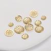 14K Gold-Filled Copper Disc Mesh DIY Earrings & Hair Accessories Components