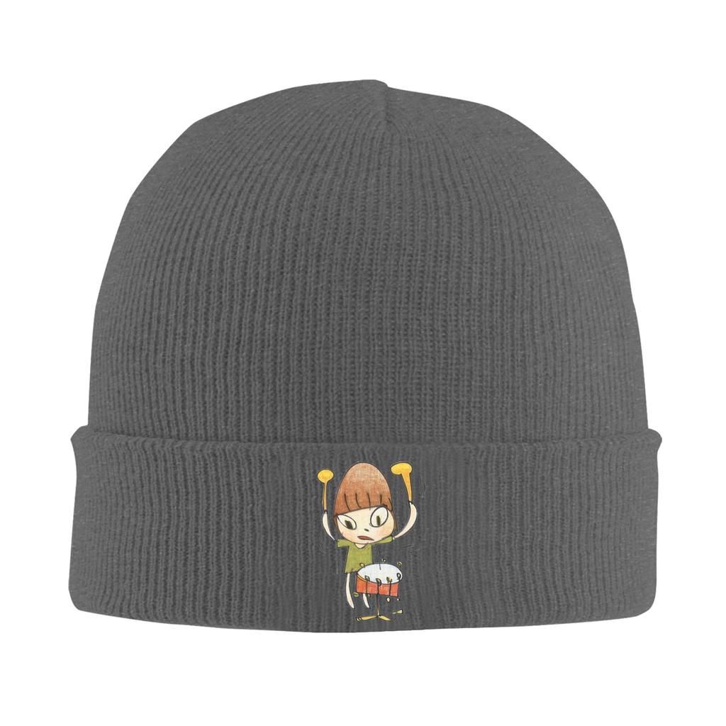 Yoshitomo Nara Beanie Hats  Bonnet Hats Men Women Cute Kpop Skullies Beanies Spring Design Warm Caps