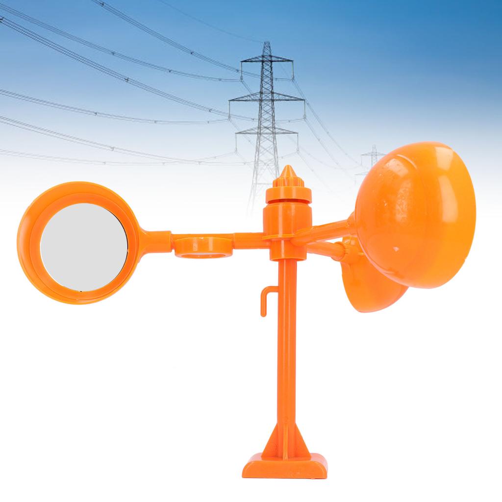 Flying Bird Deterrent Wind Driven 360 Degree Rotating Flashing Magnetic Base Bird Deterrent for Orch