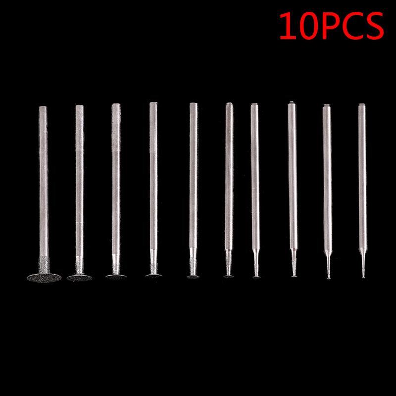 10Pcs Grinding Bit Accessory Ultra-Thin T Head Shank Diamond Mounted Point Tool