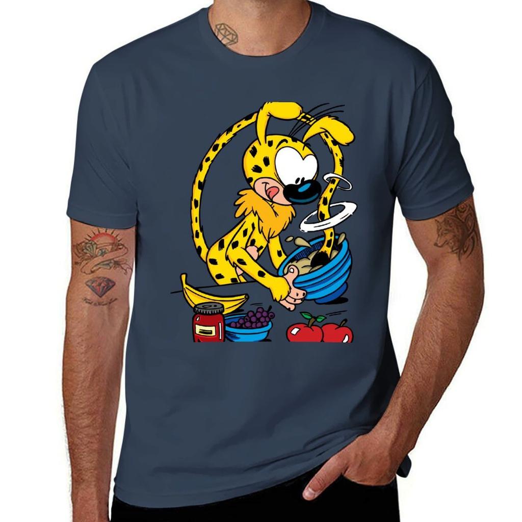 Marsupilami Cooking TShirt Summer Sports Quick Dry TShirt