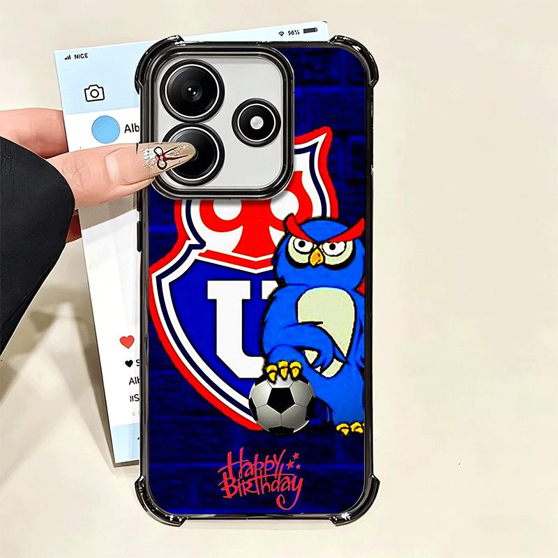Chile U-University Logo Plating Phone Case For Xiaomi Poco X5 X6 X7 X8 Pro Max F8 Ultra F7 M8 M7 M5S Redmi 15C 15 14C 13C 13 X3