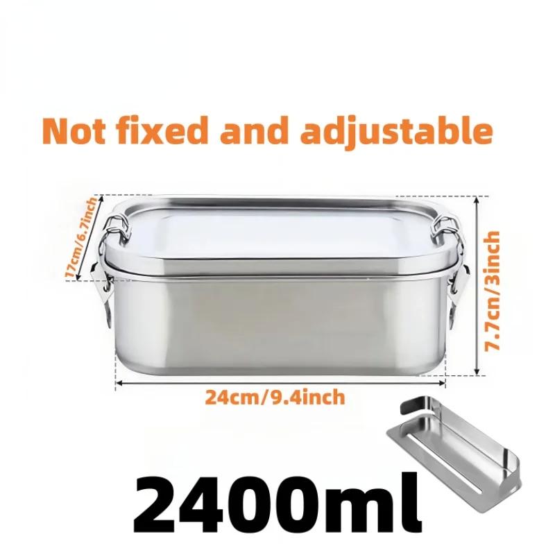 Stainless Steel Lunch Box for Kids And Adults, Portable Leak-Proof Bento Box, Travel Food Meal Prep Container Dishwasher Safe
