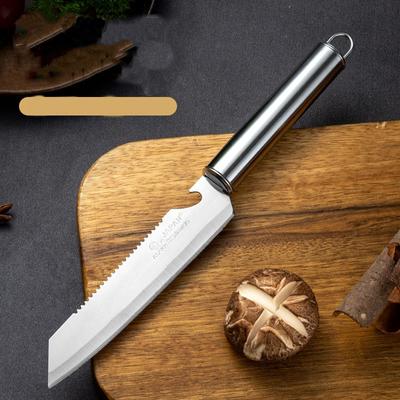 2022 Nuovo coltello da frutta Coltello multifunzionale per ridimensionare il pesce Coltello da frutta multifunzione in acciaio inossidabile Barbecue Coltello da frutta pieghevole con manico in plastica
