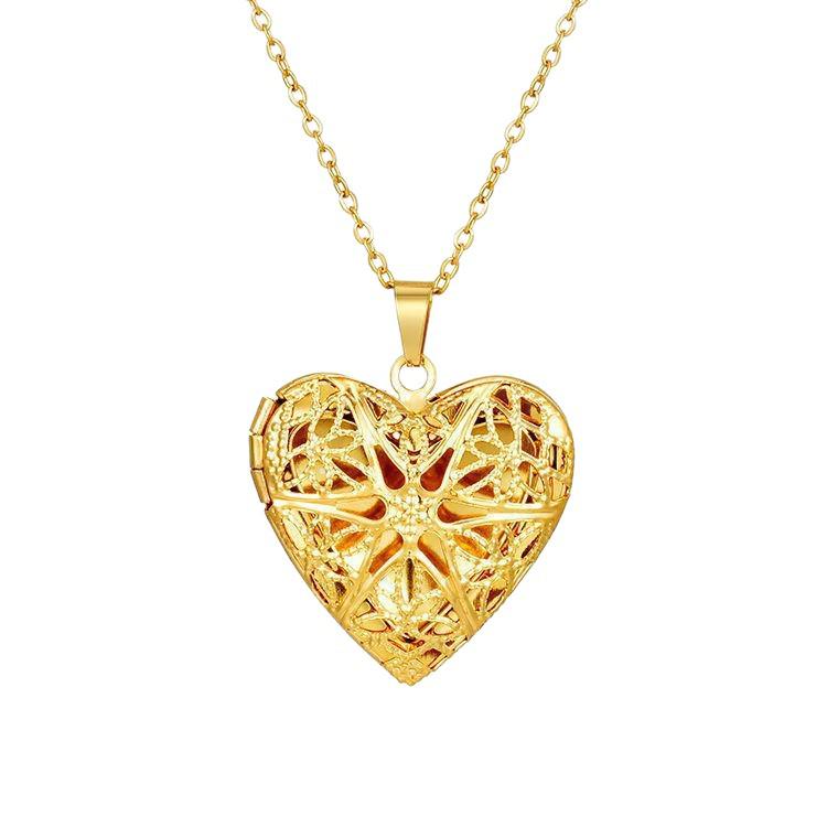 Heart-Shaped Stainless Steel Pendant Necklace - Trendy Retro Titanium Steel Design for Women