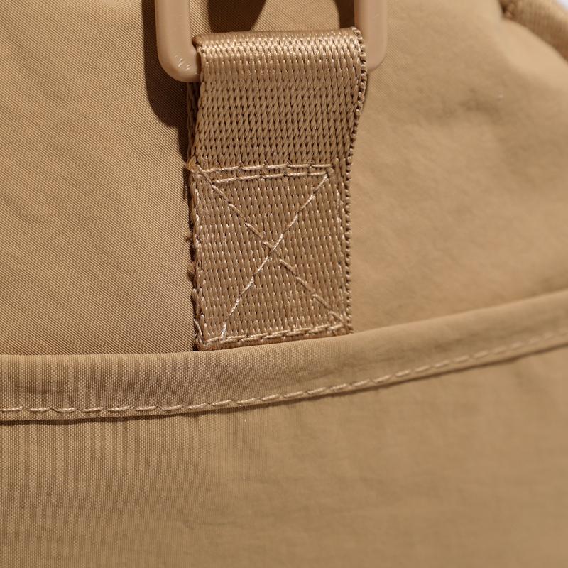 Solid Color Cylinder Travel Bag Portable Sports Fitness Bag Crossbody Bag