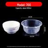 Round Disposable Plastic Bowl with Lid for Fresh-Keeping