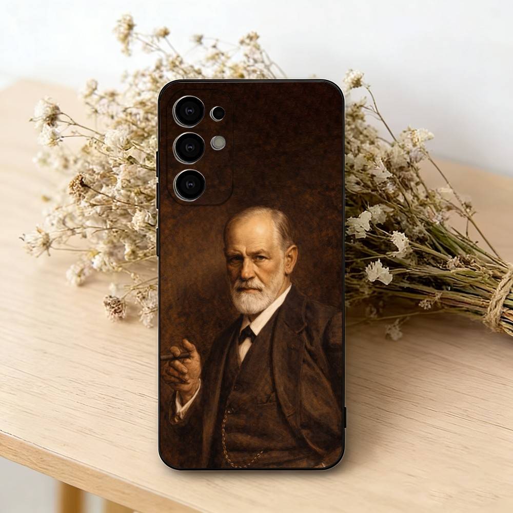 

Sigmund Freud Psychoanalysis Phone Case Black Silicone Soft For Samsung S25,S24,S21,S22,S23,S30,Ultra,S20,Plus,Fe,Lite Samsung S24Plus