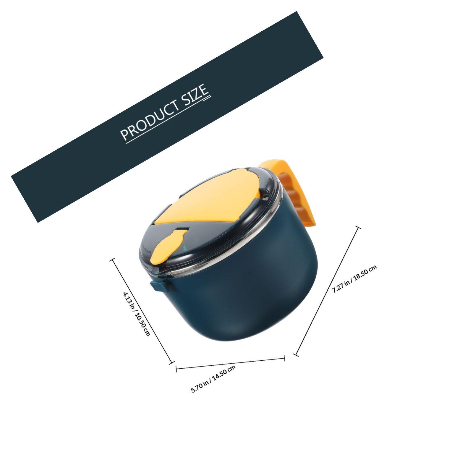 

1Set Insulated Stainless Steel Noodle Bowl Handheld Ramen Lunch Box with Lid Sealing Soup Storage Multi-Functional Serving Food
