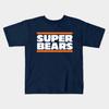 Boys Girls Soft Cotton Graphic Tees SUPER BEARS Breathable Daily School Wear Kids T-Shirts