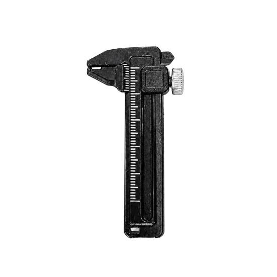 

Vernier Caliper Ruler Rust-Resistant Pocket Caliper Metal Measuring Tool with Millimeter Graduations чёрный