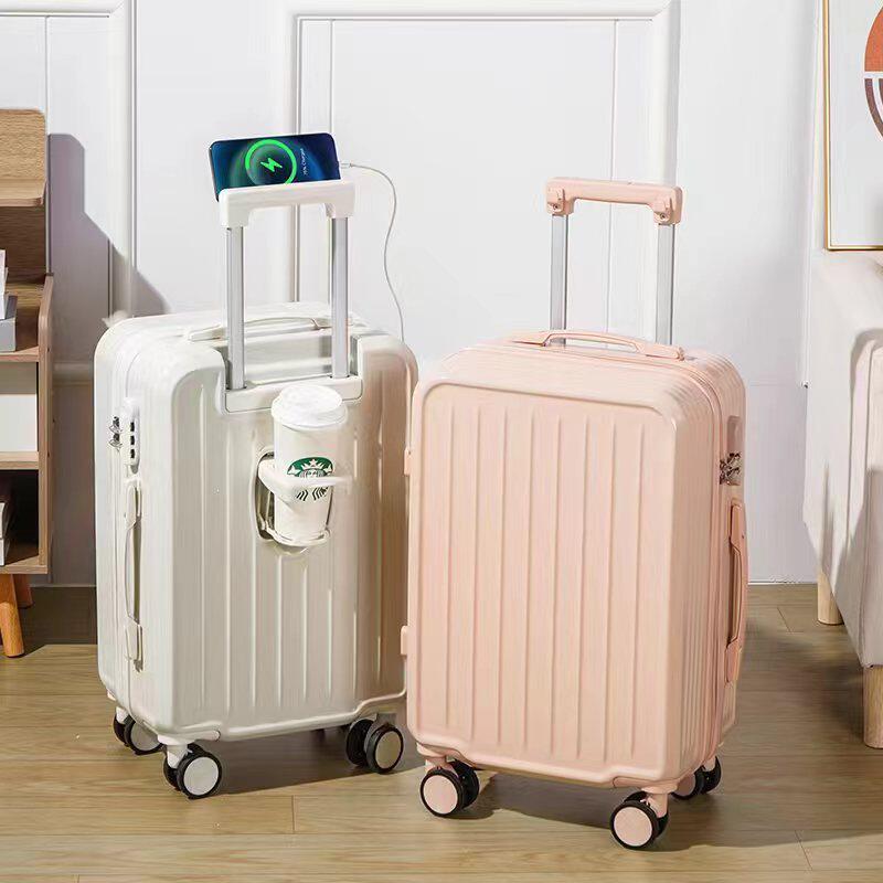 Durable 20-inch Silent Trolley Suitcase for Women and Men