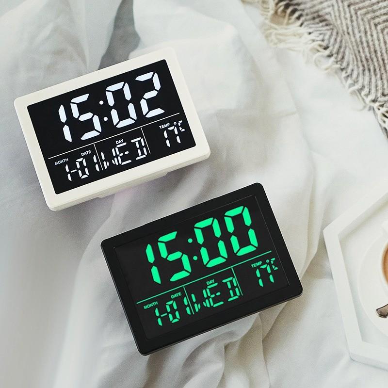 Simplistic Led Electronic Desk Clock With Large Display For Sleepers And Students