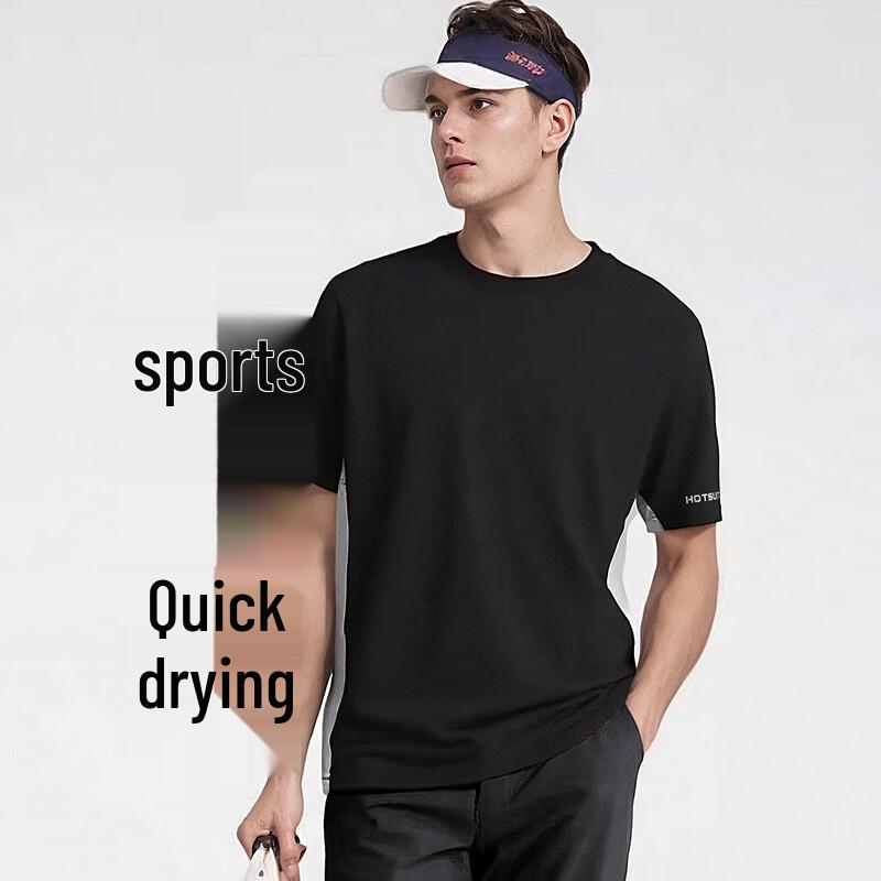 HOTSUIT Men s Quick-Dry Breathable Crew Neck Sport T-Shirt M