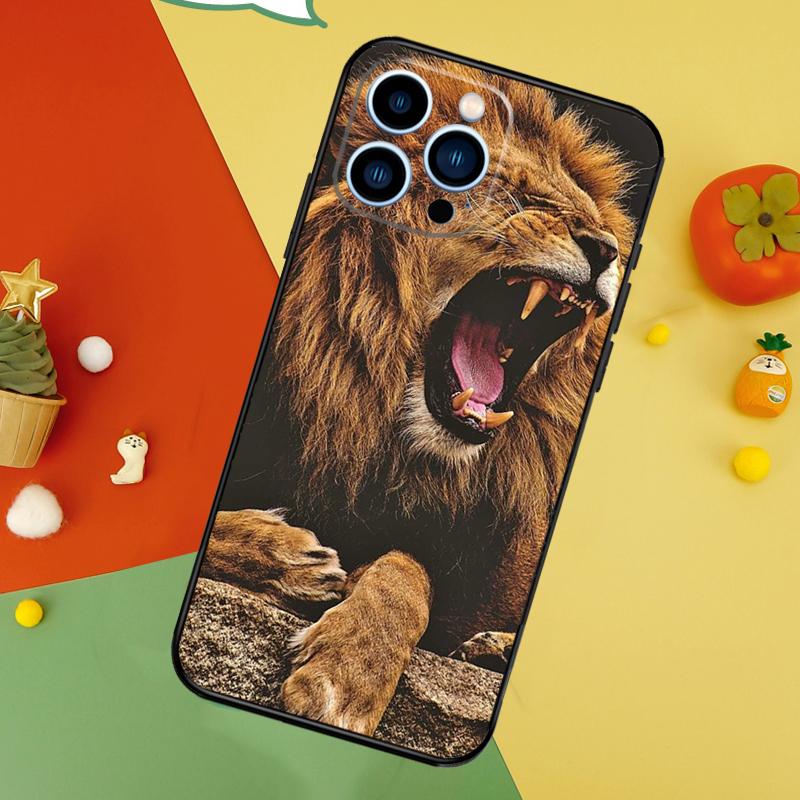 Roaring Lion Phone Case For iPhone 17 Pro Max16 15 14 13 11 12 Pro Max Plus 12 13 Mini 16e 17 Air Cover