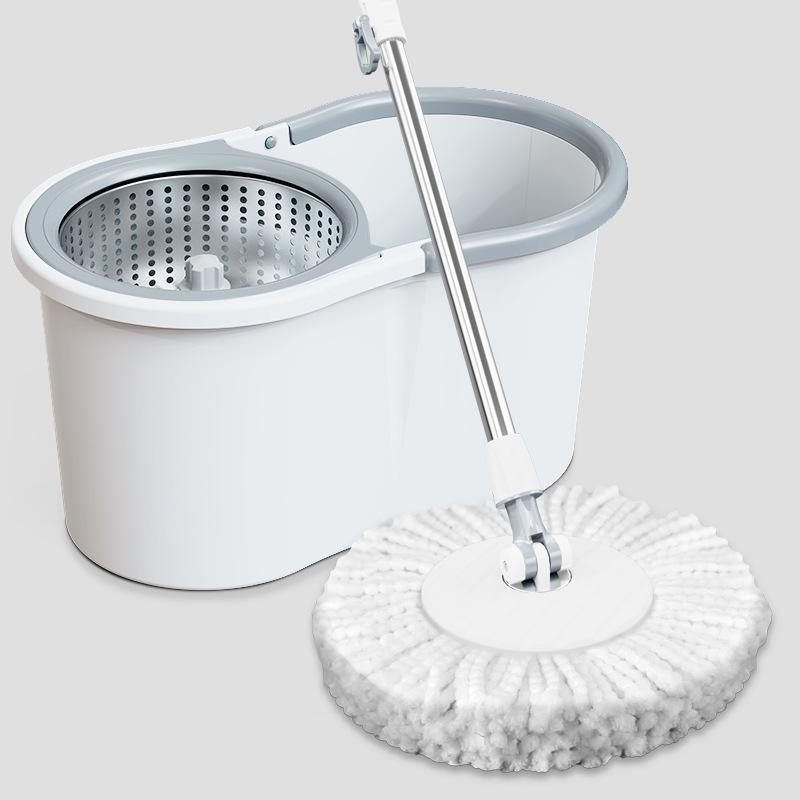 Traceable Water-Absorbing Rotary Mop Bucket with Lazy Hand-Free Flat Mop Set