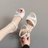 Fashion New Elegant Open Toe Shoes Thick Heel High Women Shoes High Heels Party Office Lady Sandals Shoes Female Sandals