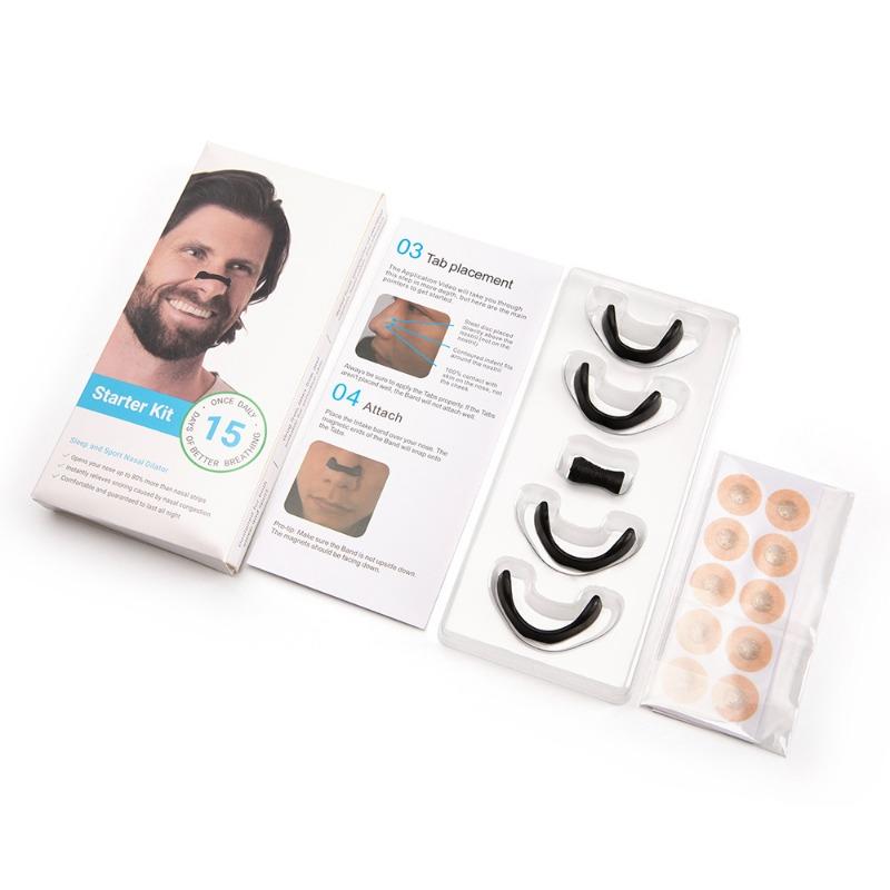 

Магнитные пластыри для носа - Специальные магниты и сила адгезии - Стоп храп (Стартовый набор 15 дней) Полоски для носа против храпа для свободного дыхания