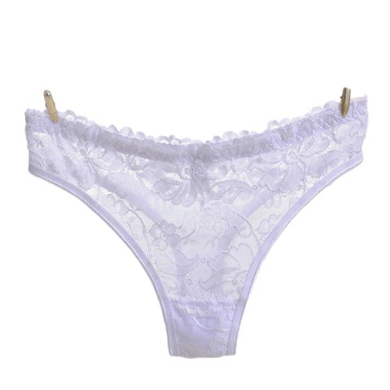 Sexy Gjennomsiktig Blomsterblonder G-streng Dameundertøy Truser Ensfarget Tanga