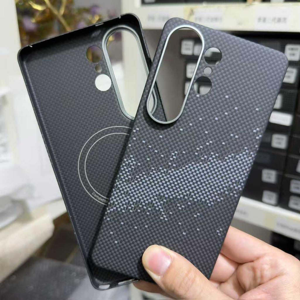 Wireless Charging Hard Cover For Samsung Galaxy S26 Ultra Premium Carbon Fiber Aramid Case