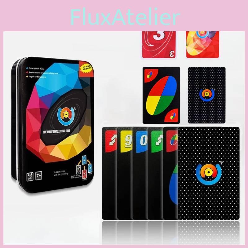 Game Uno Cod Black Board Game Cards Pvc Plastic Family Party Casual Prop Gifts