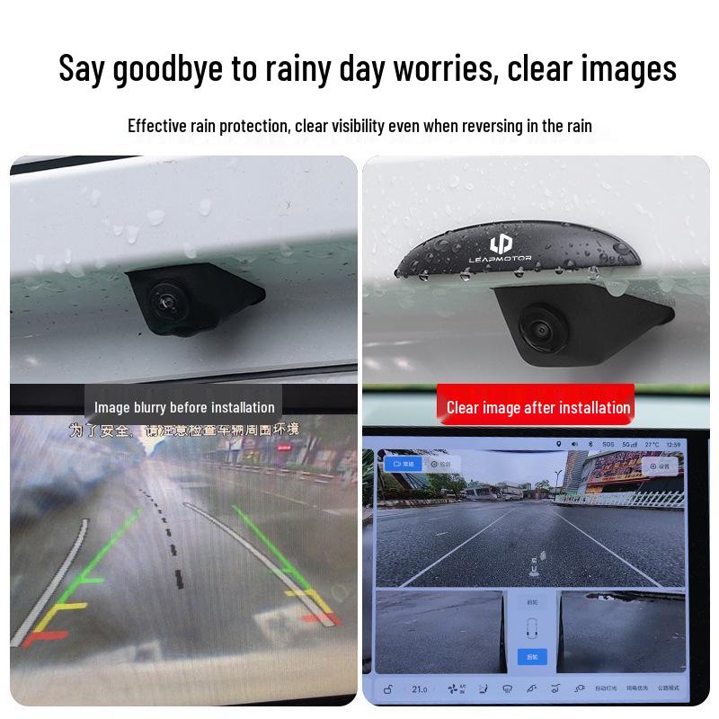 Leapmotor Waterproof Reversing Camera Rain Shield Eyebrow Cover