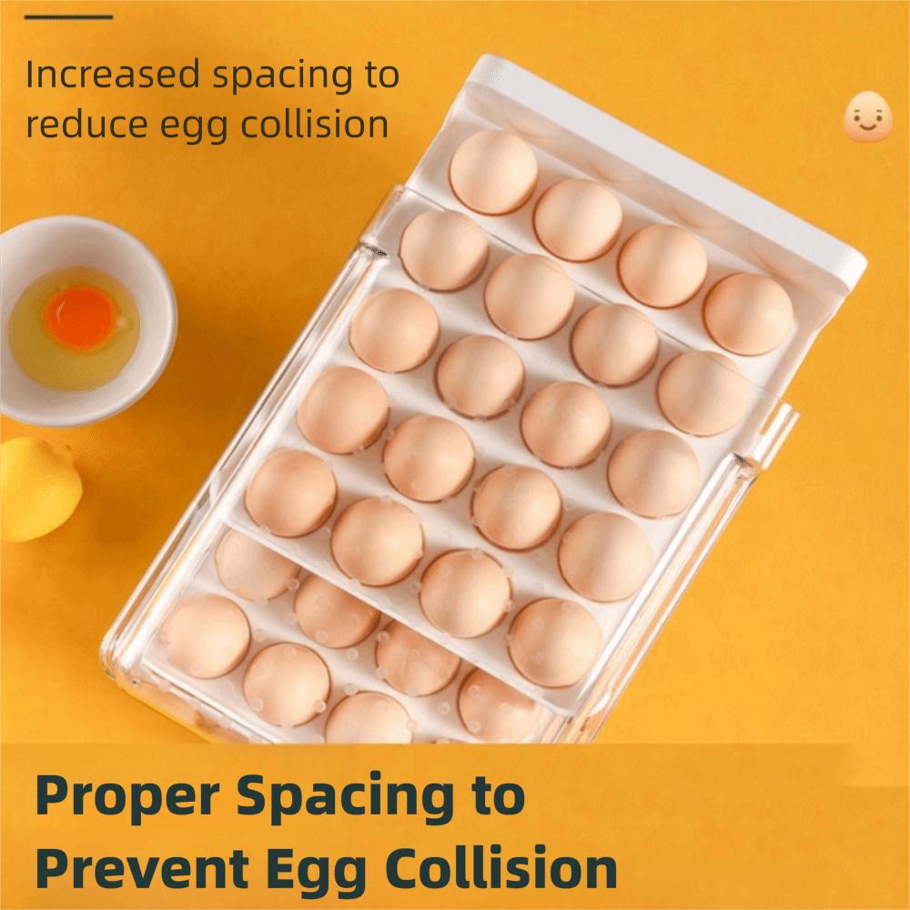 Space Saving Egg Fresh Storage Box Large Capacity Drawer Style Egg Storage Box  Food Preservation