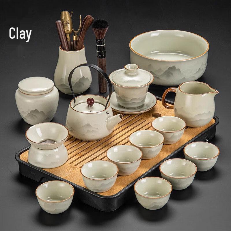 ZISIZ Ru Kiln Gongfu Tea Set