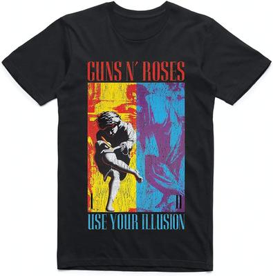 Tričko Guns N' Roses 1991 Illusion Black