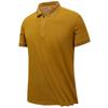 Camiseta POLO de Manga Corta para Hombre, Color Sólido, Cuello con Media Cremallera, Edición Fina, Manga Corta de Contraste, Edición Coreana, Camiseta Casual