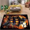 Satanic Skull Ram Head Mat Durable Protective Carpet for Home Office or Outdoor Use Gothic Halloween Home Decoration Rugs Party
