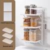 No-Drill Wall-Mounted Pegboard Storage Shelf