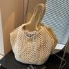 Classic Summer Beach Women Shoulder Bag Versatile Straw Woven Tote Bag Large Capacity Shopper Commuting Bags Handbag and Purse