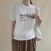 New Arrivals Open Run Women Semi Sheer Round Neck T shirT