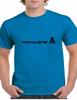 T-shirt retrò con logo Mexicana Airline, T-shirt in cotone blu reale per viaggi aerei messicani