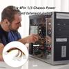 4Pin Stecker auf Dreifach Buchse Adapterkabel für Computergehäuse Stromversorgung Erweiterung