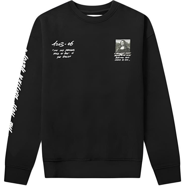 OFF WHITE Monalisa Graphic Print Sweatshirt OMBA035S190030051020