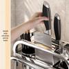 miflame Stainless Steel Kitchen Knife & Utensil Storage Rack