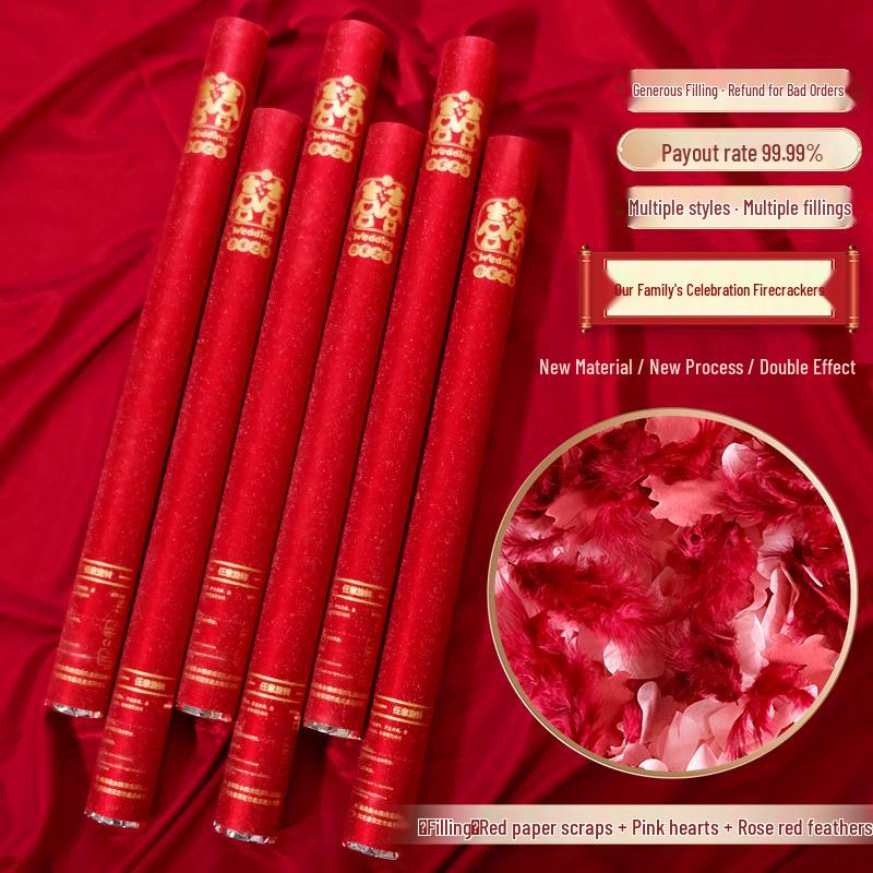 

Wedding Celebration Firecracker: Colorful Flower Fountain & Ribbon Twist Collection