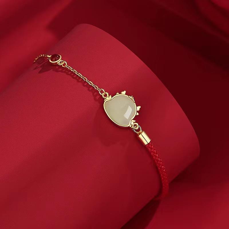 Ожерелье из милого дракона из нефрита Хотан, новый подарок для девочек