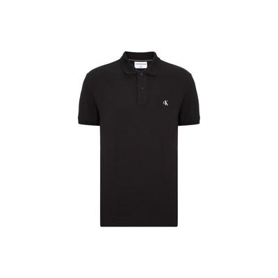 Einfarbiges Logo-Polohemd Herren Oberteile Schwarz J322253-BEH