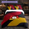 Bayer Leverkusen Fußball 3-teiliges Bettwäsche-Set Weiches Bettbezug-Set mit Kissenbezügen Bedrucktes Schlafzimmer-Deko-Set für Zuhause
