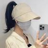 Sunshade Hat Can Be Hung With Mask Quick Drying Thin Style Summer Can Be Tied With Ponytail Female Duck Tongue Anti Roll Hat