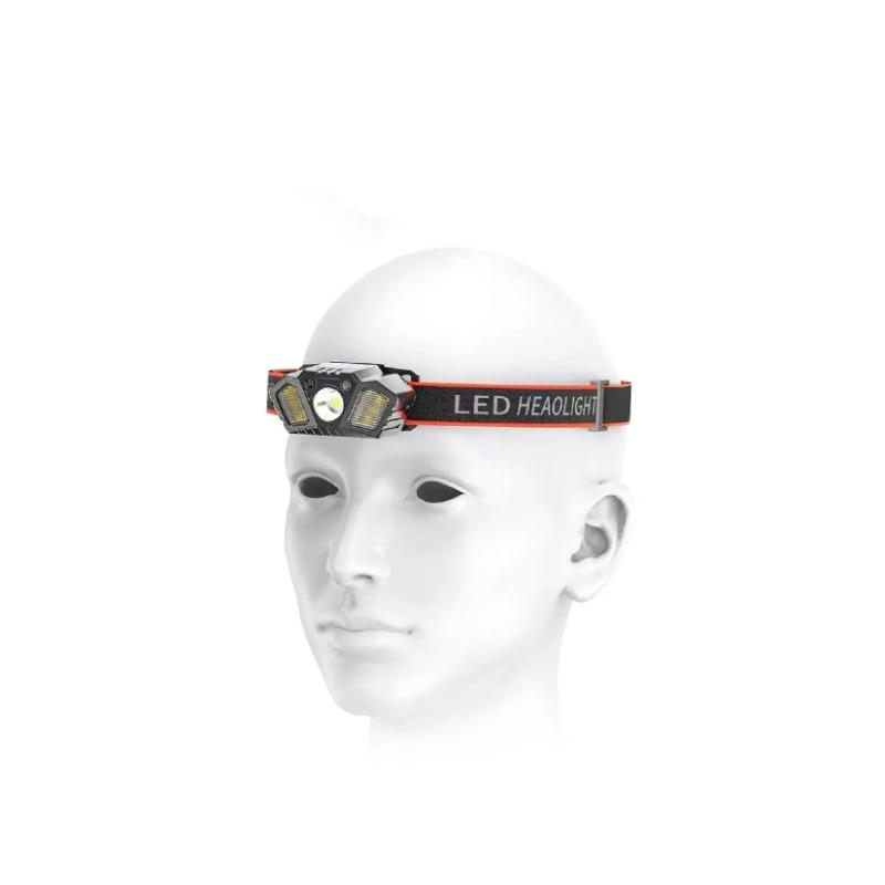 USB rechargeable sensor, LED headlights, ultra bright headlight head, wearable fishing light, multiple lighting modes, mountain climbing adventure