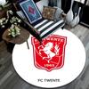 FC Twente Art pattern round rug,Carpet Rug for Living Room Bedroom Playroom ,Non-slip Floor Mat,Holiday Gifts and Birthday Gifts.