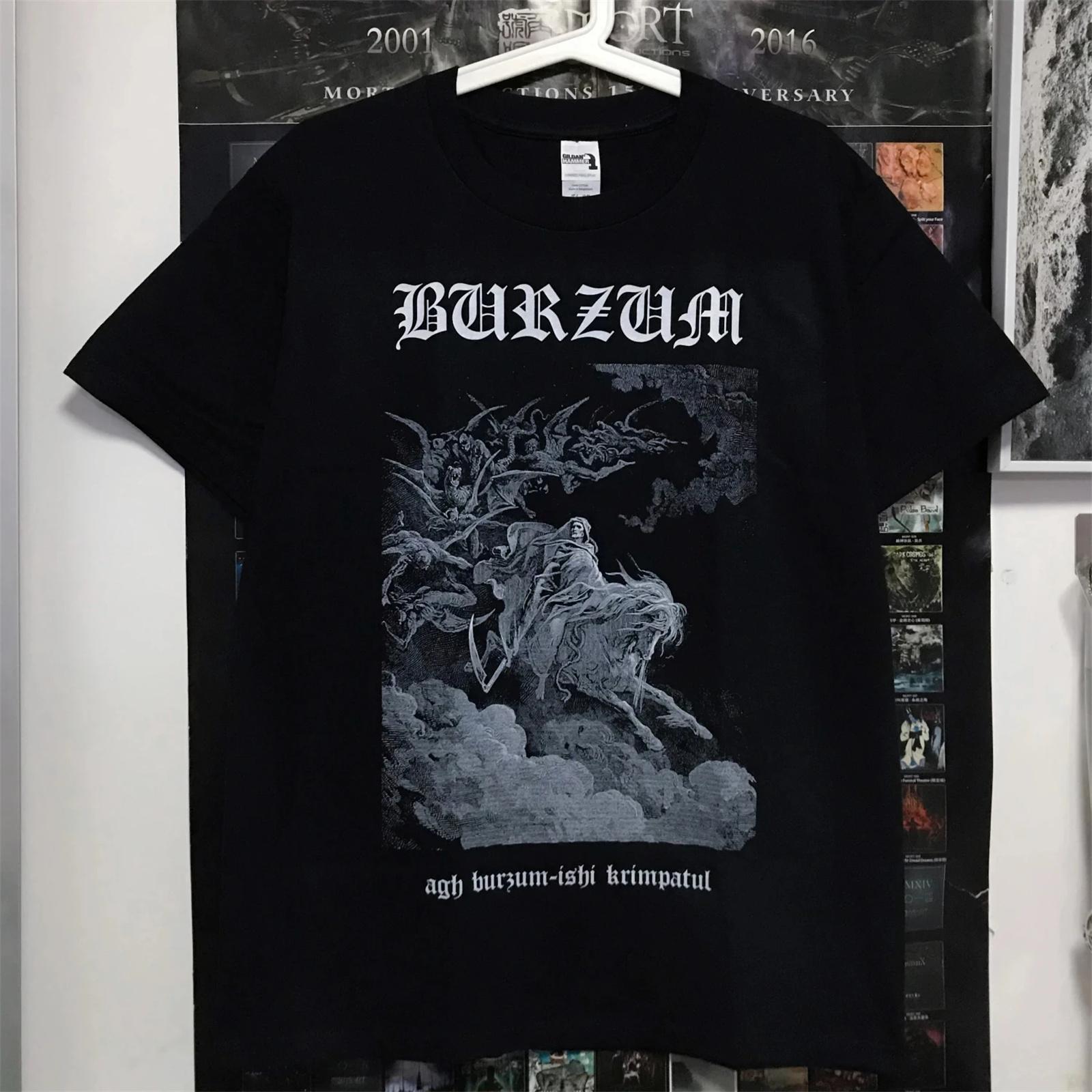 

Гурт Burzum Death Rock Heavy Metal Вуличний Скейтбординг Західного узбережжя Rap Темне Літо Футболка Вільна Повсякденна Футболка Чоловіки Жінки XXXXXL чорний