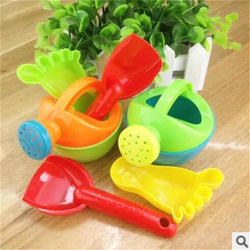 1set Kids Flower Pot Sand Beach Toys Baby Bath Water Toys Educational Tool WRDE