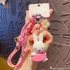 Kawaii Miffy Rabbit Keychain Doll Cutegirlish Anime Cartoon Creative Rope Weaving Keychain Schoolbag Couple Gift