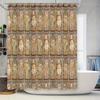 Vintage Style Bath Shower Curtain With Elegant Flowers Print Perfect Decoration For Bathroom