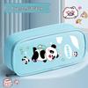 Capybara Double Layer Pencil Case: Large Capacity Cartoon Stationery Box for Elementary School